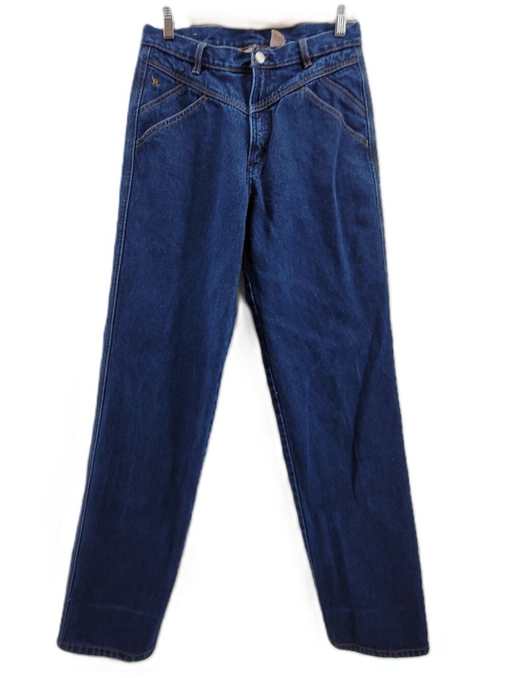 Vintage Jitterbug Ranch Jeans Womens 29x32 Blue Heavy 100% Cotton Denim Bareback